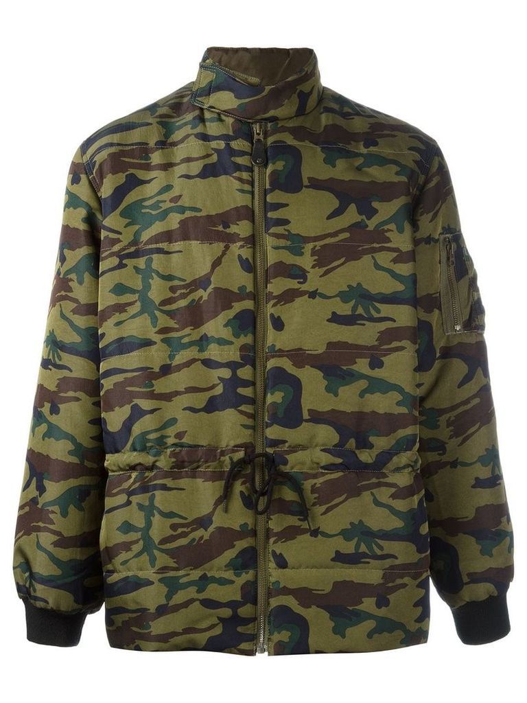 Jean Paul Gaultier Pre-Owned camouflage padded jacket - Green