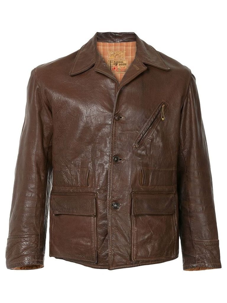 Fake Alpha Vintage 1940s leather jacket - Brown
