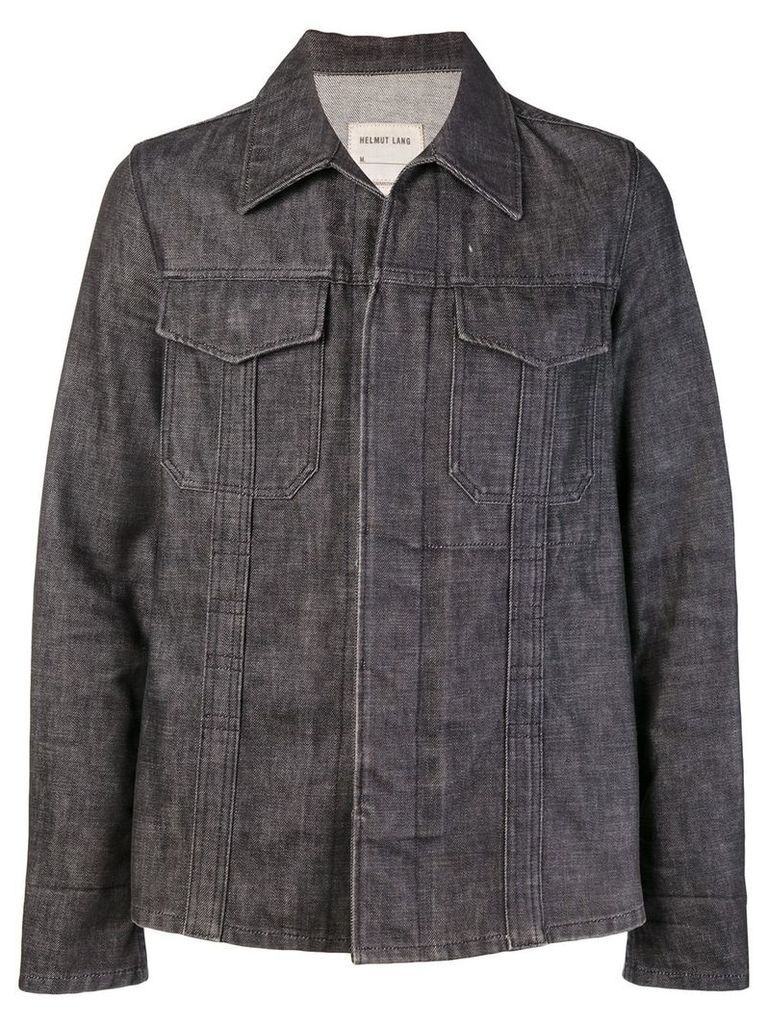 Helmut Lang Pre-Owned raw denim slim jacket - Grey