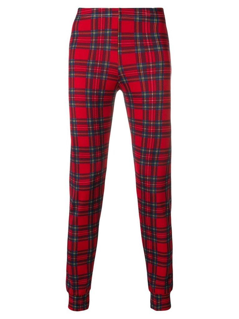 Comme Des Garçons Pre-Owned checkered fitted trousers