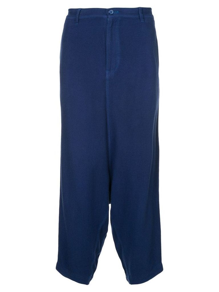 Comme Des Garçons Pre-Owned drop crotch trousers - Blue