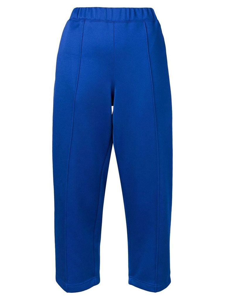 Comme Des Garçons Pre-Owned cropped tracksuit trousers - Blue