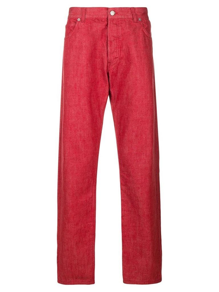 Jil Sander Pre-Owned straight-leg jeans - Red