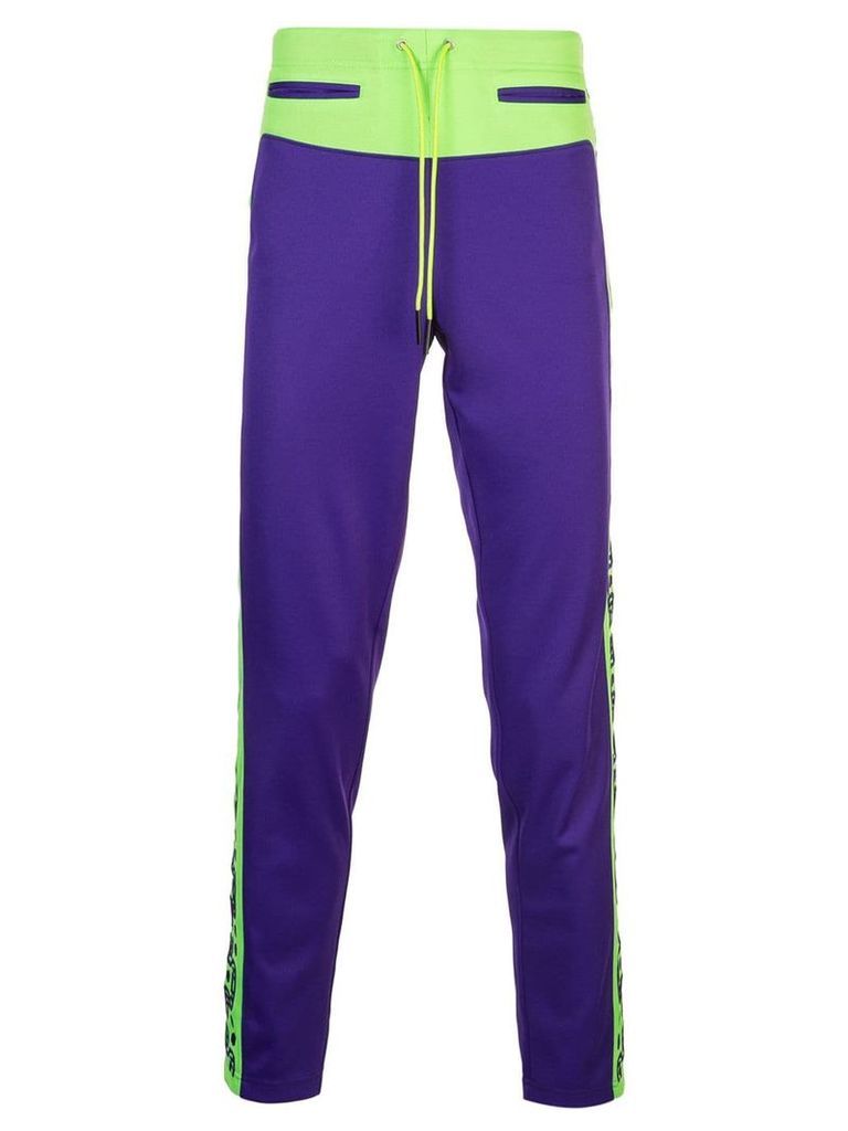 Sankuanz paneled sweat pants - PURPLE