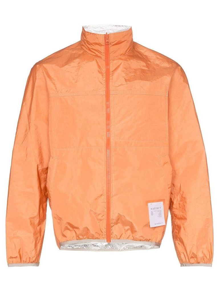 Satisfy reversible windbreaker jacket - ORANGE