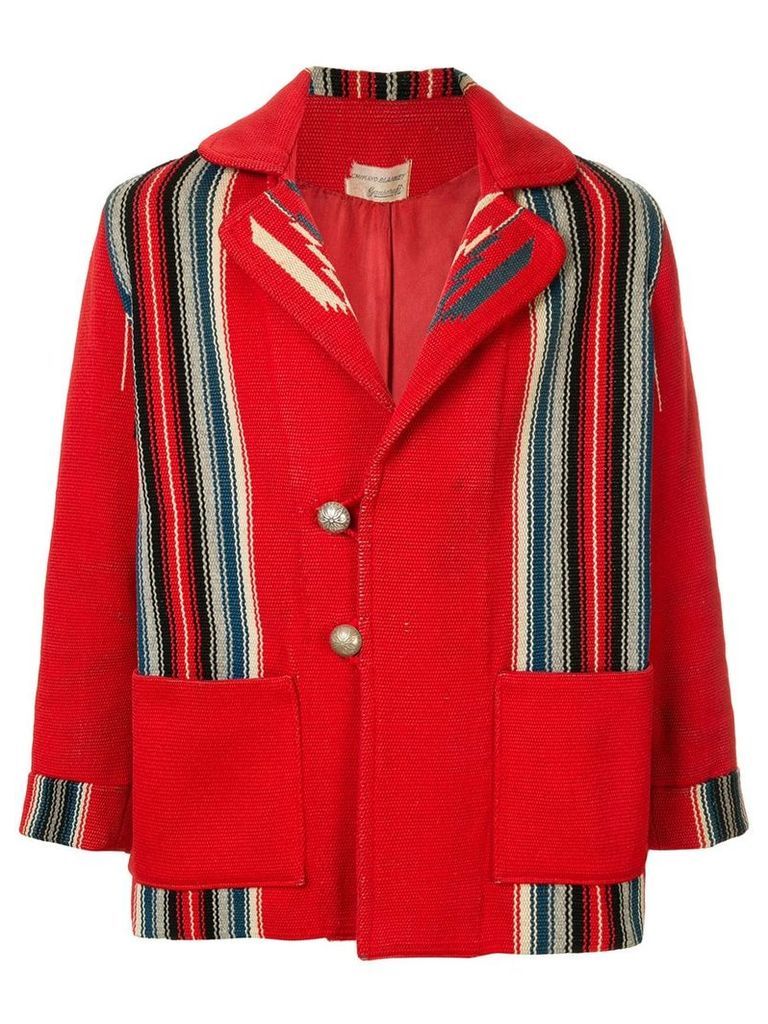 Fake Alpha Vintage 1940's Chimayo blanket-style jacket - Red