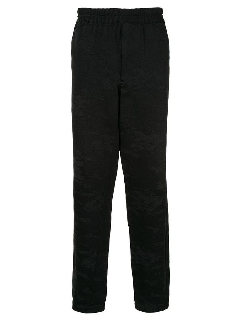 Comme Des Garçons Pre-Owned embroidered track pants - Black