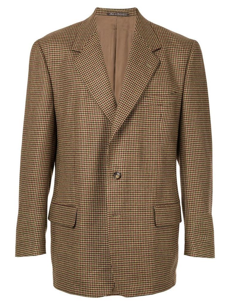 Gucci Pre-Owned check pattern jacket - Brown