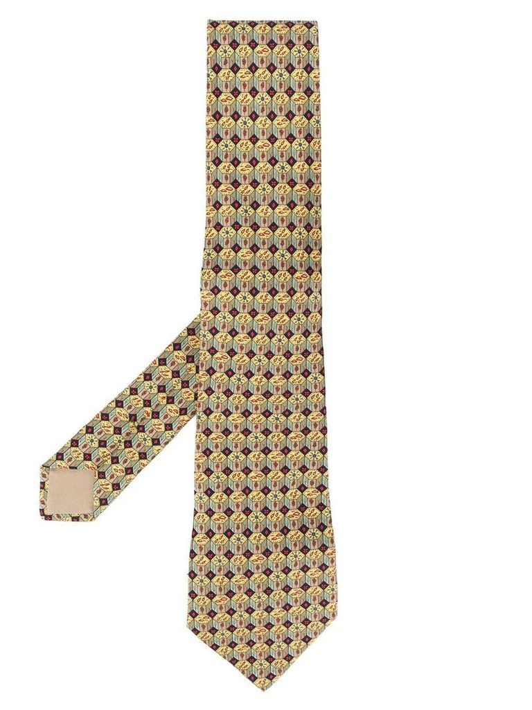 Hermès Pre-Owned 2000s geometric print scarf - Yellow