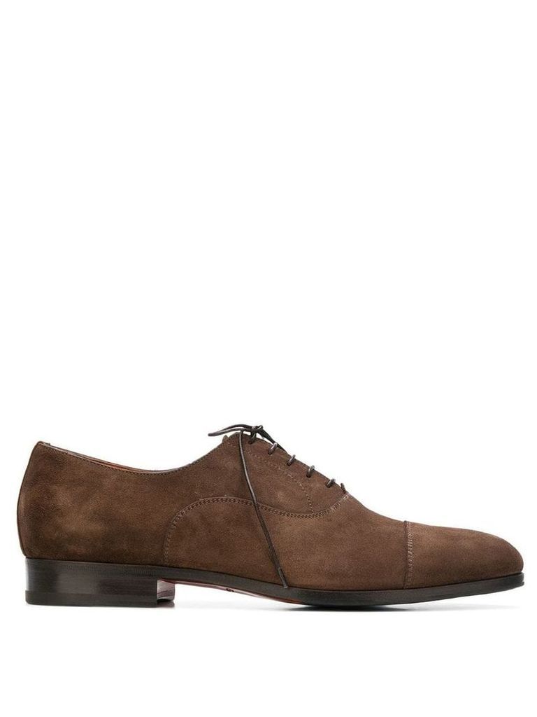 Santoni lace-up oxford shoes - Brown
