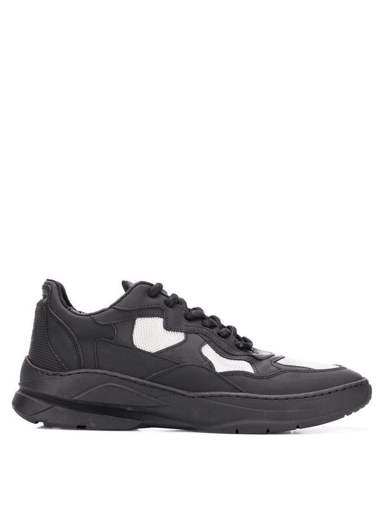 Filling Pieces lace-up low top trainers - Black