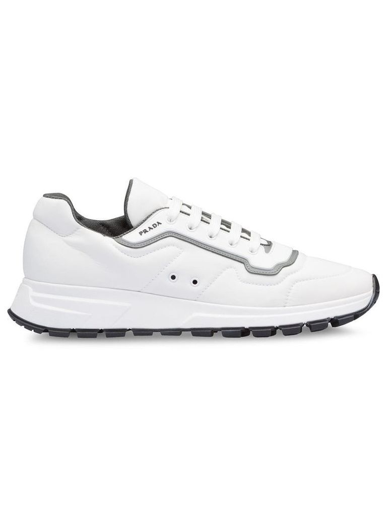 Prada Gabardine fabric sneakers - White