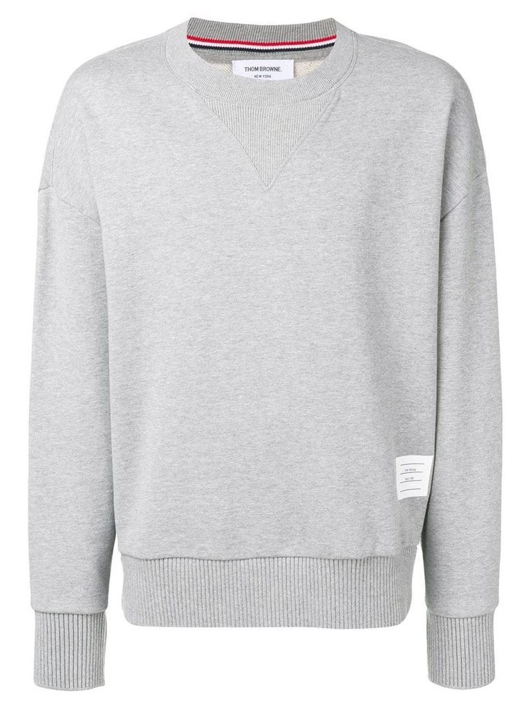 Thom Browne Oversized Loopback Sweatshirt - Grey
