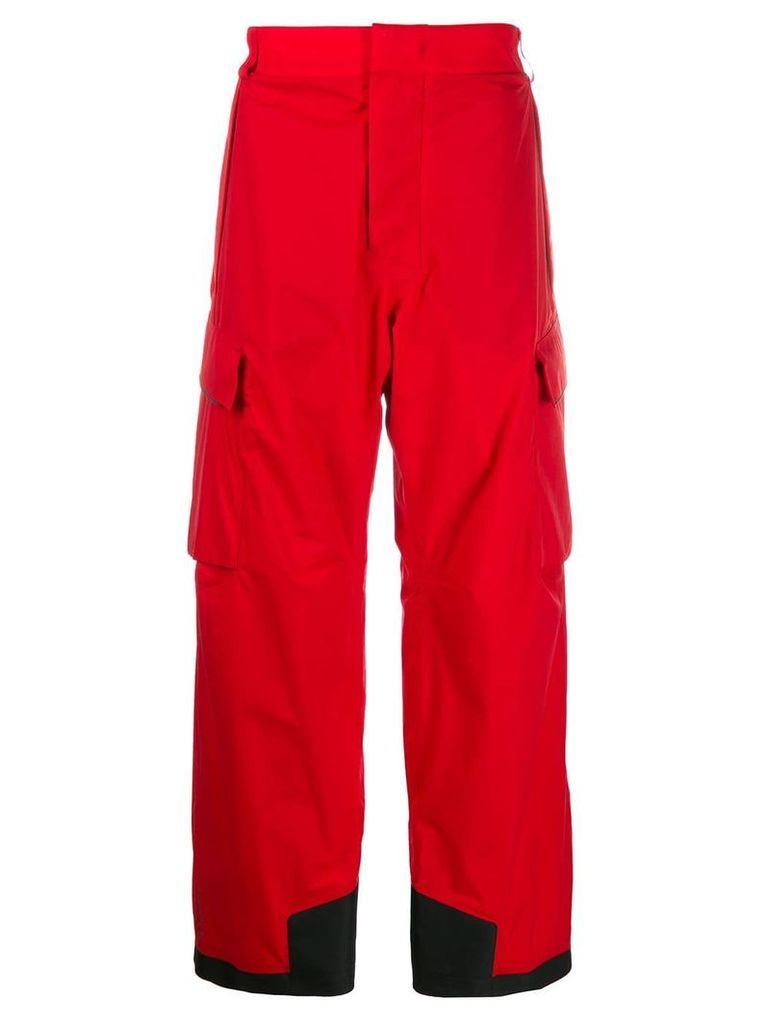 Moncler Grenoble Gortex ski bottoms - Red