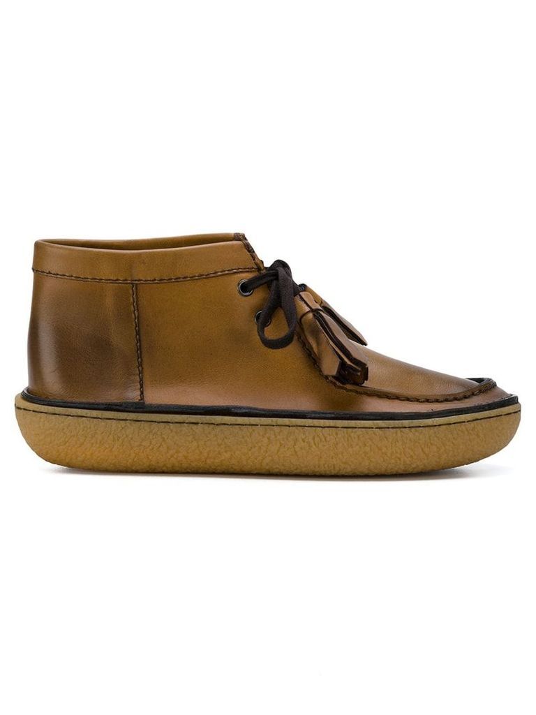 Prada tassel ankle boots - Brown