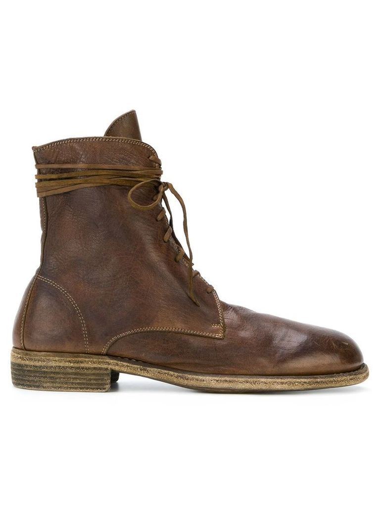 Guidi lace-up boots - Brown