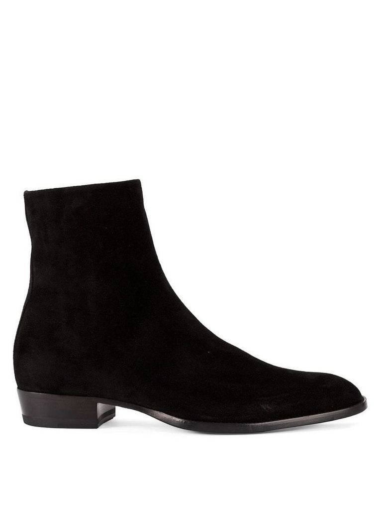 Saint Laurent zipped ankle boots - Black