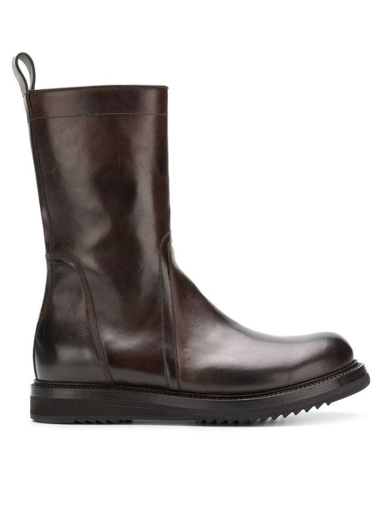 Rick Owens high ankle boots - Brown