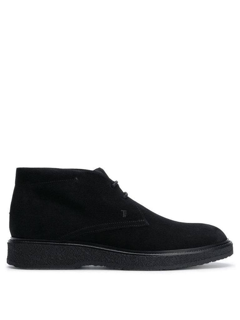 Tod's flat lace-up boots - Black