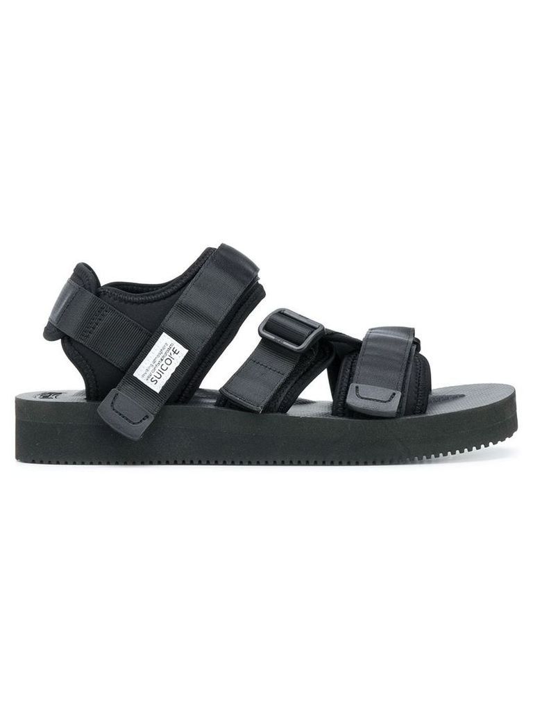 Suicoke hook & loop strappy sandals - Black