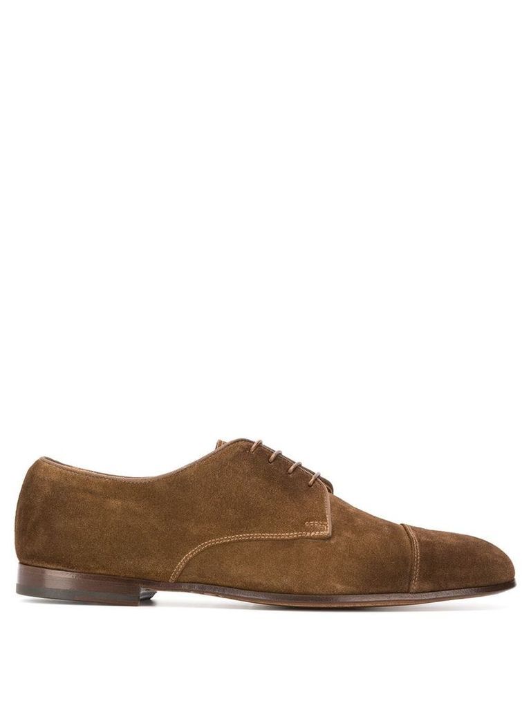 Doucal's lace-up derby shoes - Brown