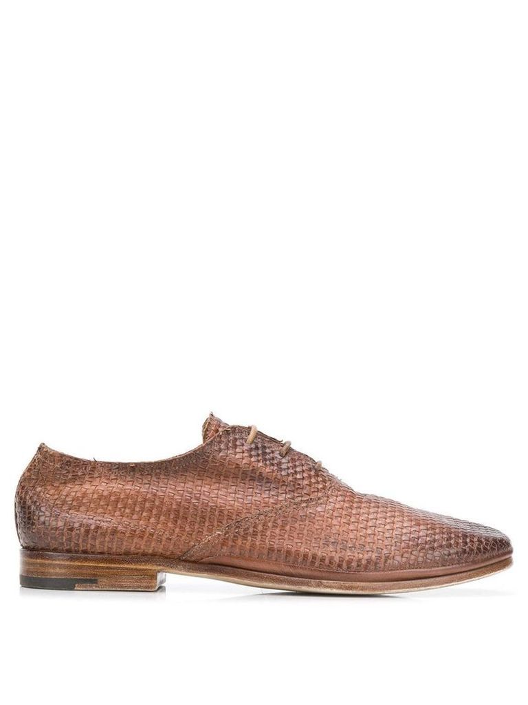 Premiata textured oxford shoes - Brown