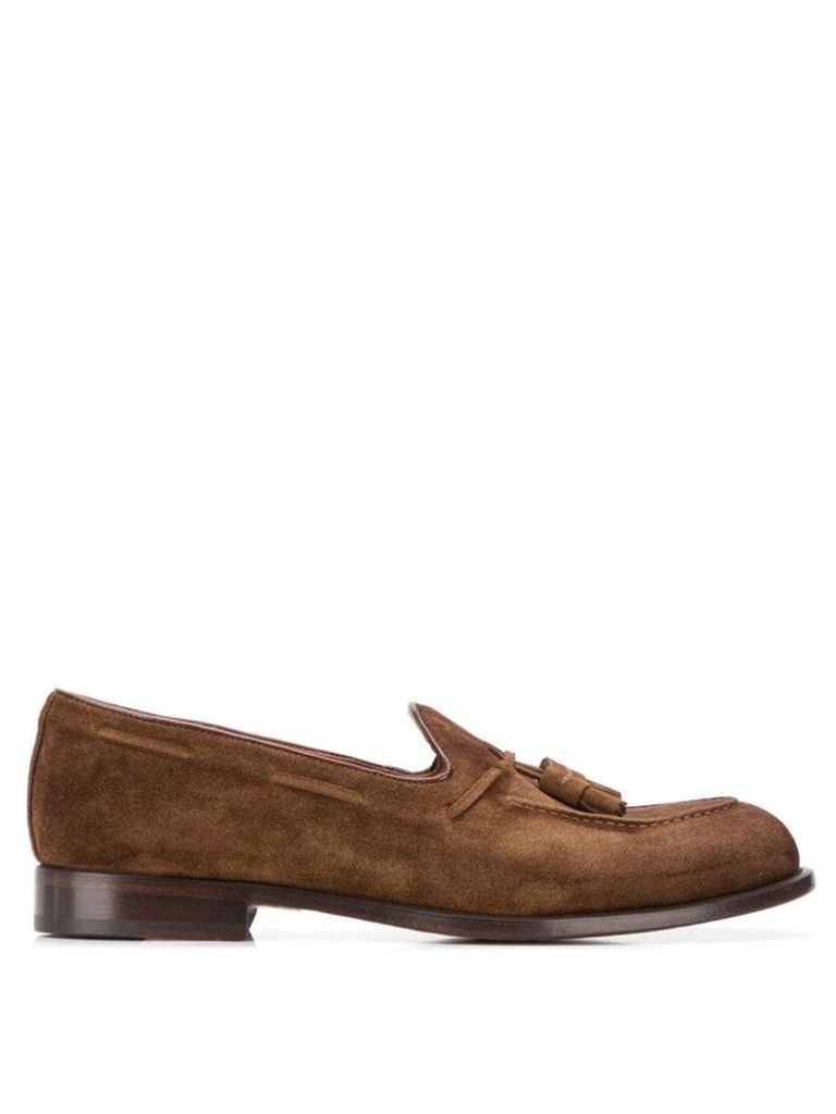 Doucal's tassel embellished loafers - Brown
