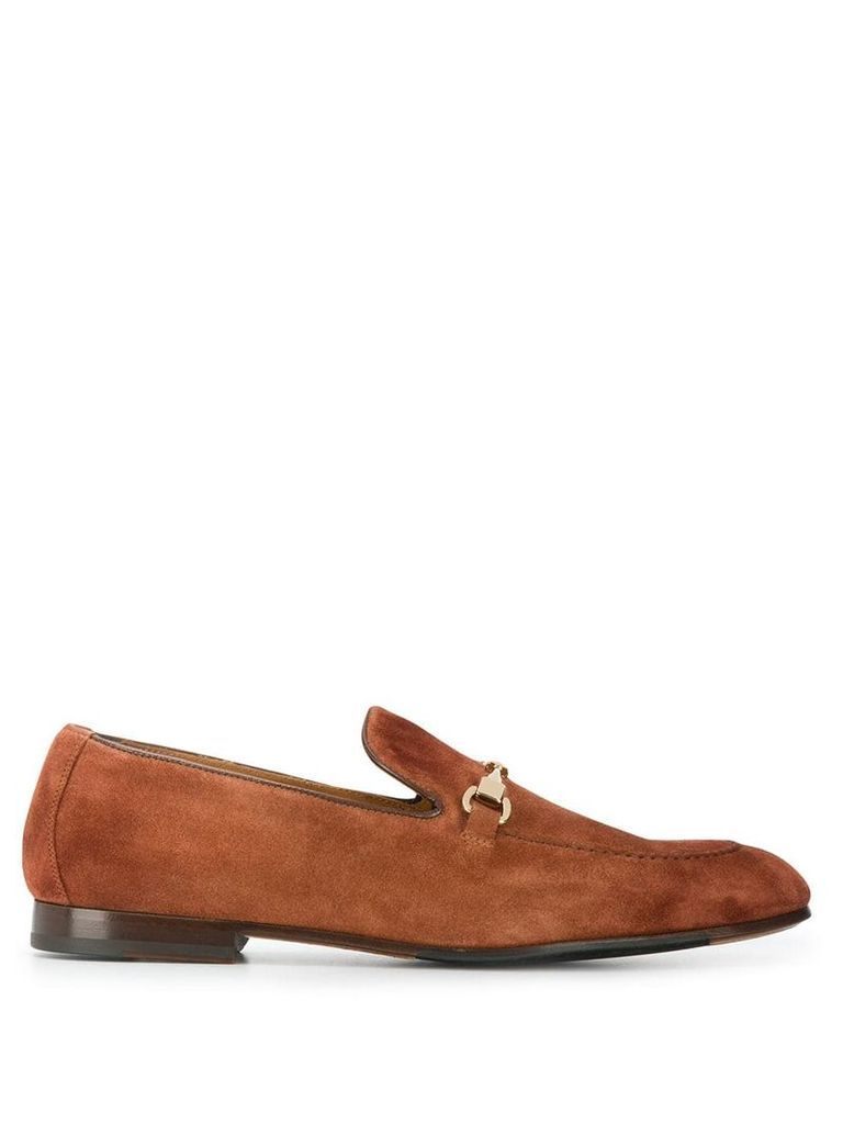 Doucal's C point monk shoes - Brown