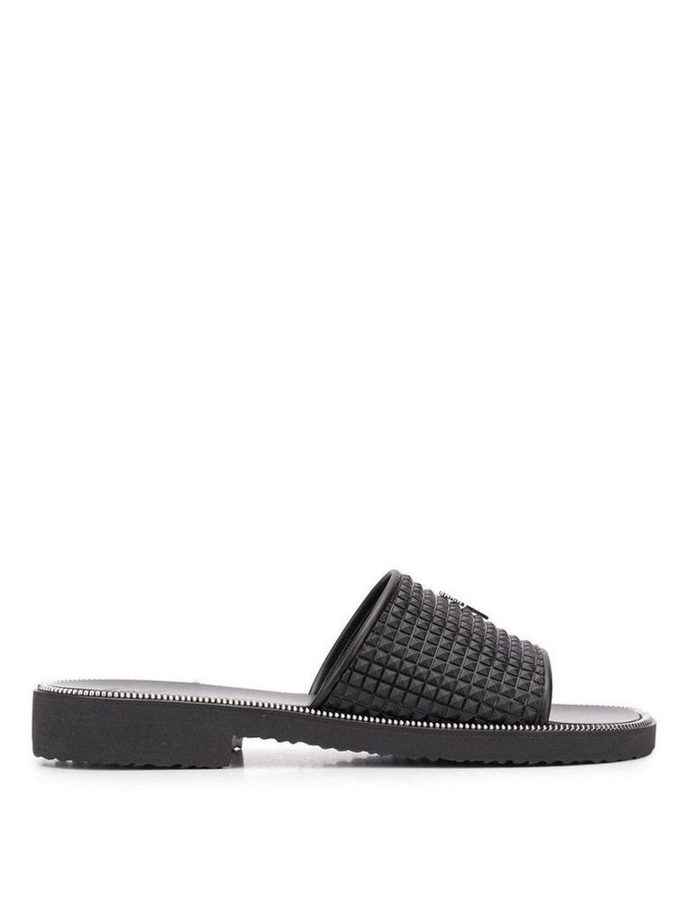 Giuseppe Zanotti leather slip-on sandals - Black