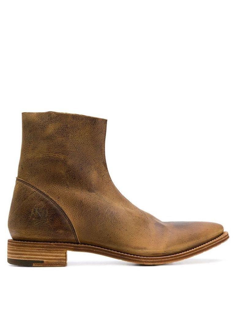 Premiata flat ankle boots - Brown