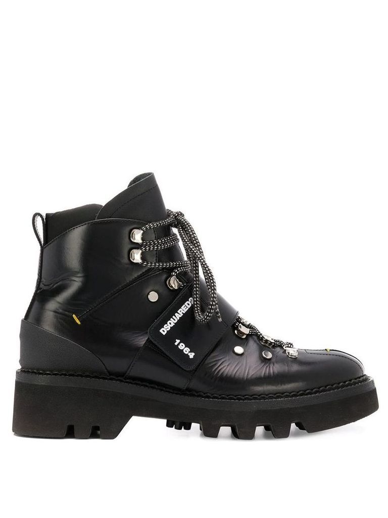 Dsquared2 touch strap ankle boots - Black