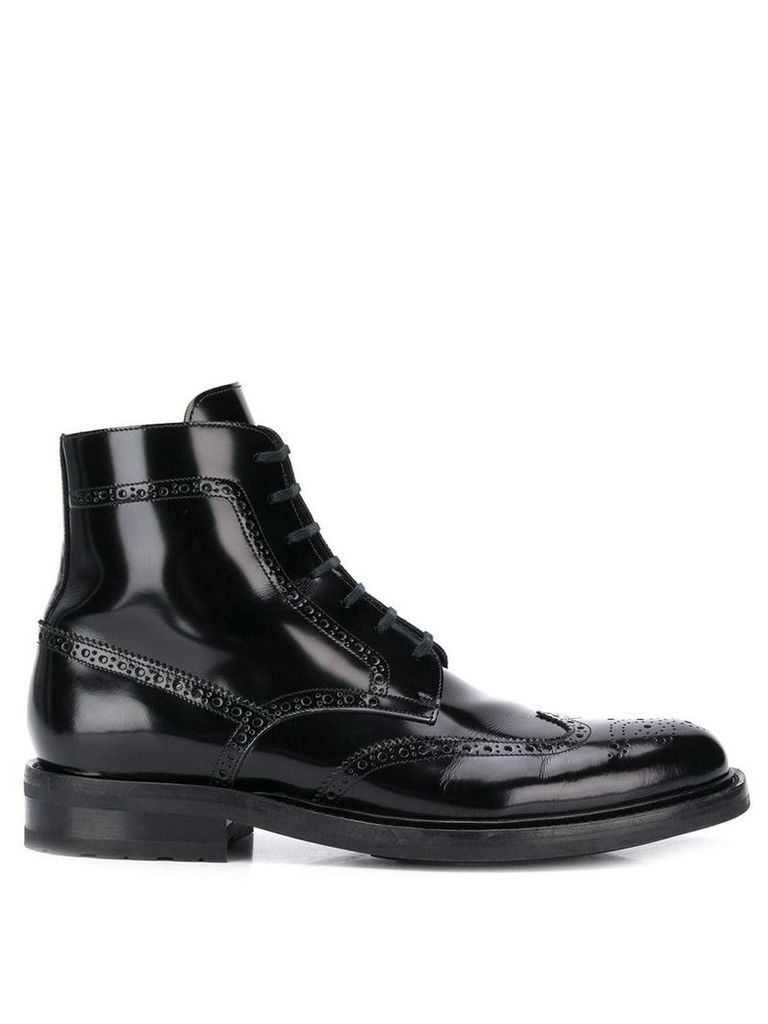 Saint Laurent Army lace-up boots - Black