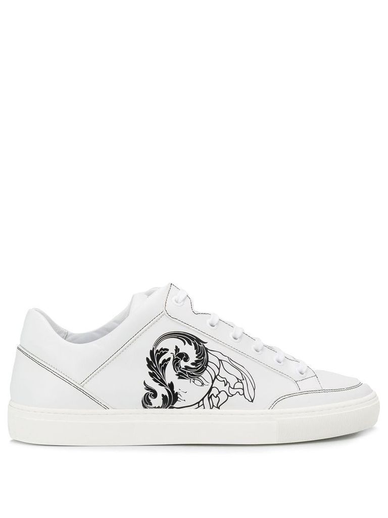 Versace Collection Medusa print low top sneakers - White
