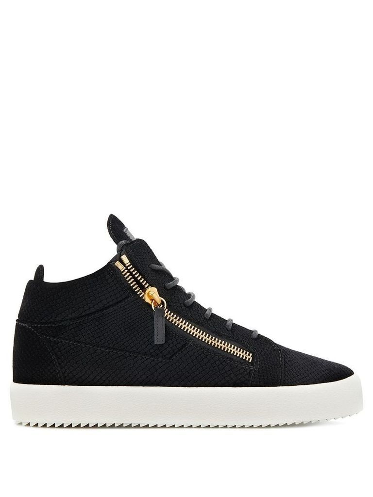 Giuseppe Zanotti zip detail sneakers - Black