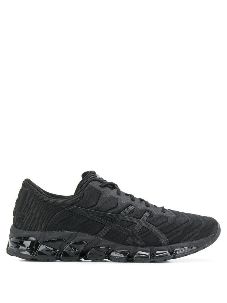 Asics ridged sole lace-up sneakers - Black