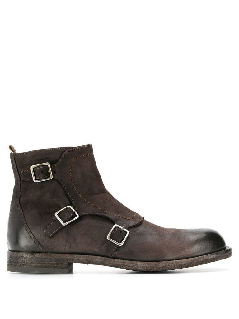 Officine Creative buckled boots - Brown
