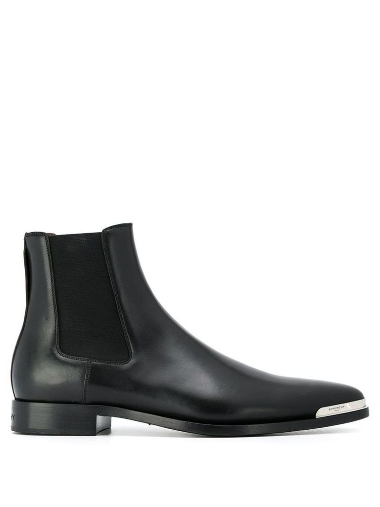Givenchy logo plaque ankle boots - Black