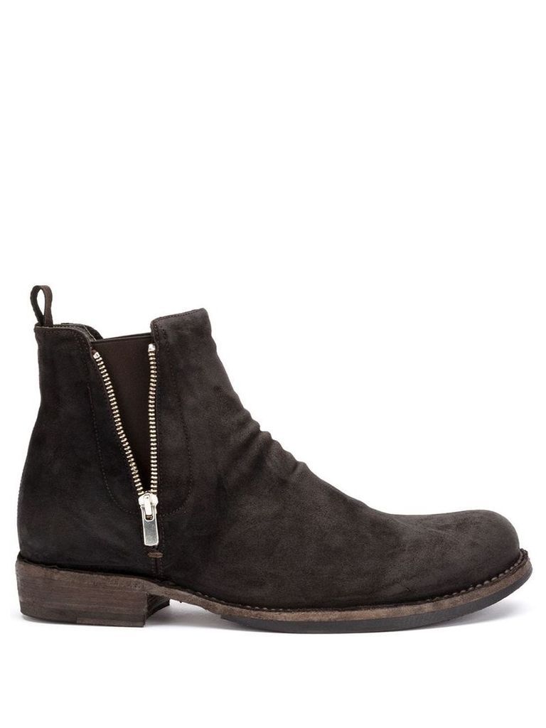 Officine Creative zipped ankle boots - Brown