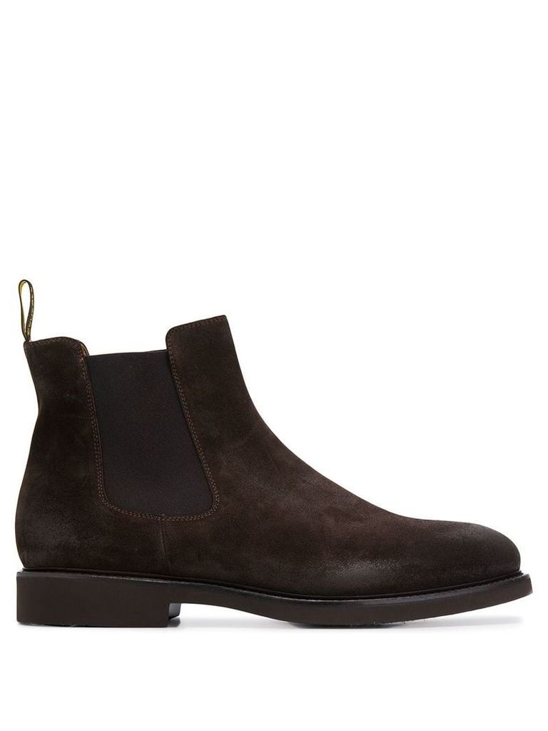 Doucal's slip-on ankle boots - Brown