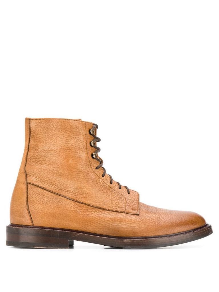 Brunello Cucinelli lace-up boots - Brown