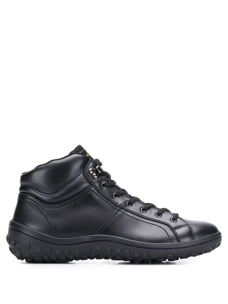Car Shoe lace-up ankle boots - Black