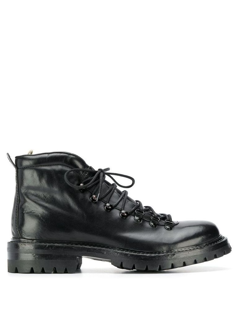 Officine Creative lace-up chunky boots - Black