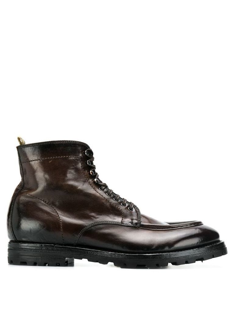 Officine Creative army boots - Brown