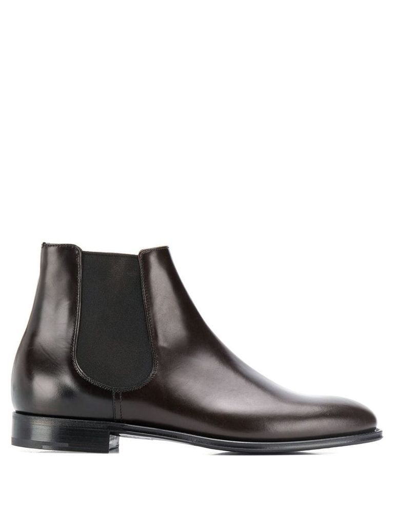 Prada leather chelsea boots - Brown