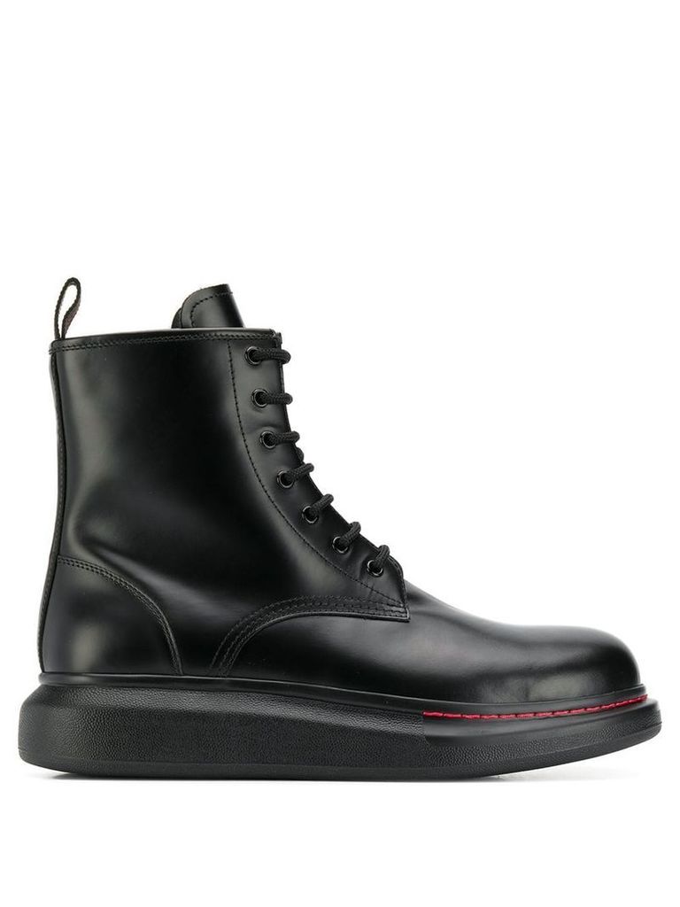Alexander McQueen oversized ankle boots - Black