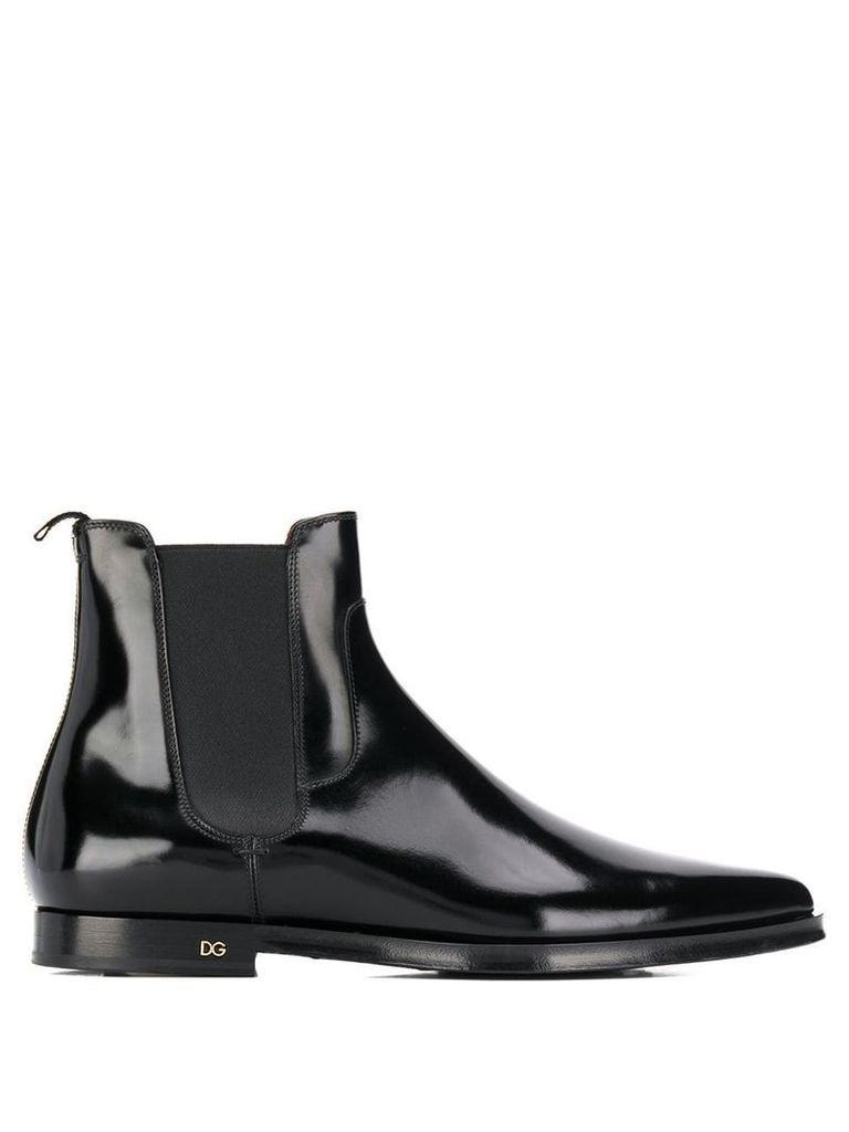 Dolce & Gabbana pointed Chelsea boots - Black