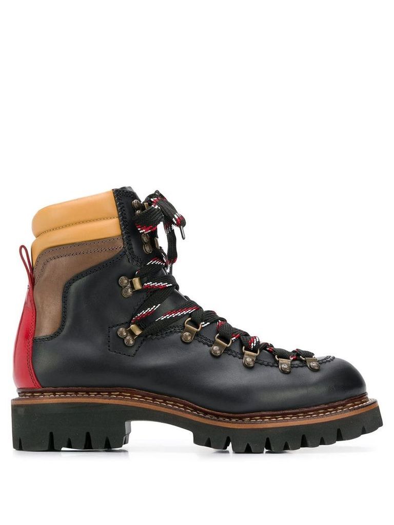 Dsquared2 colour-block boots - Black