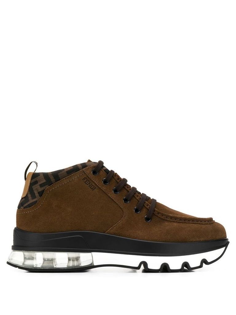 Fendi lace-up boots - Brown