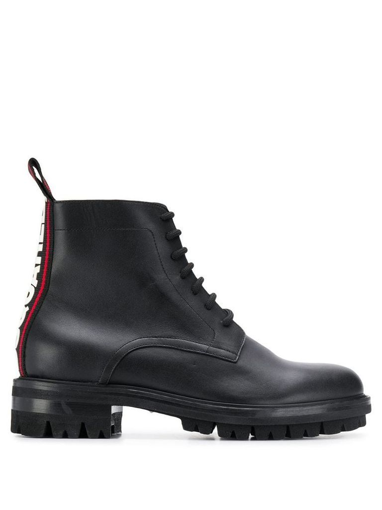 Dsquared2 logo lace-up boots - Black