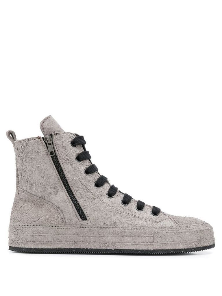 Ann Demeulemeester ankle lace-up sneakers - Grey